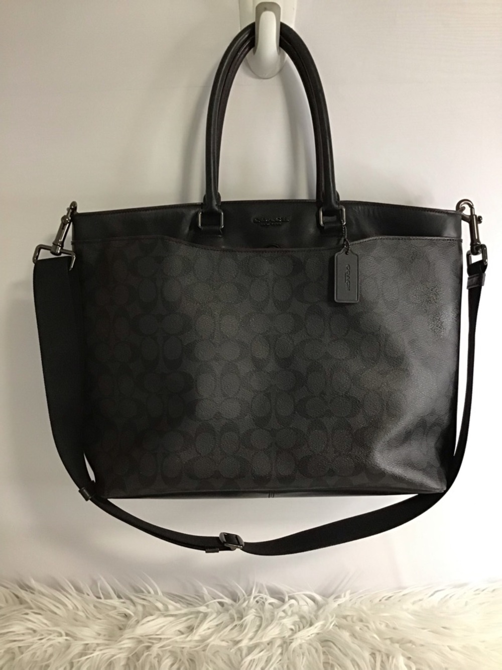 Coach Beckett Breifcase Signature coated canvas